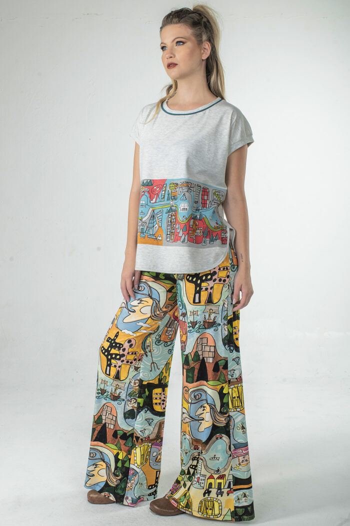BLUSA SOLTINHA COM DECOTE REDONDO E FENDAS LATERAIS BEM SUAVES - Image 3