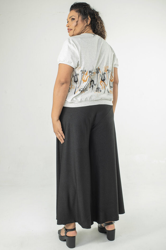 BLUSA PLUS SIZE TIPO COLEGE COM MANGA CURTA - Image 5