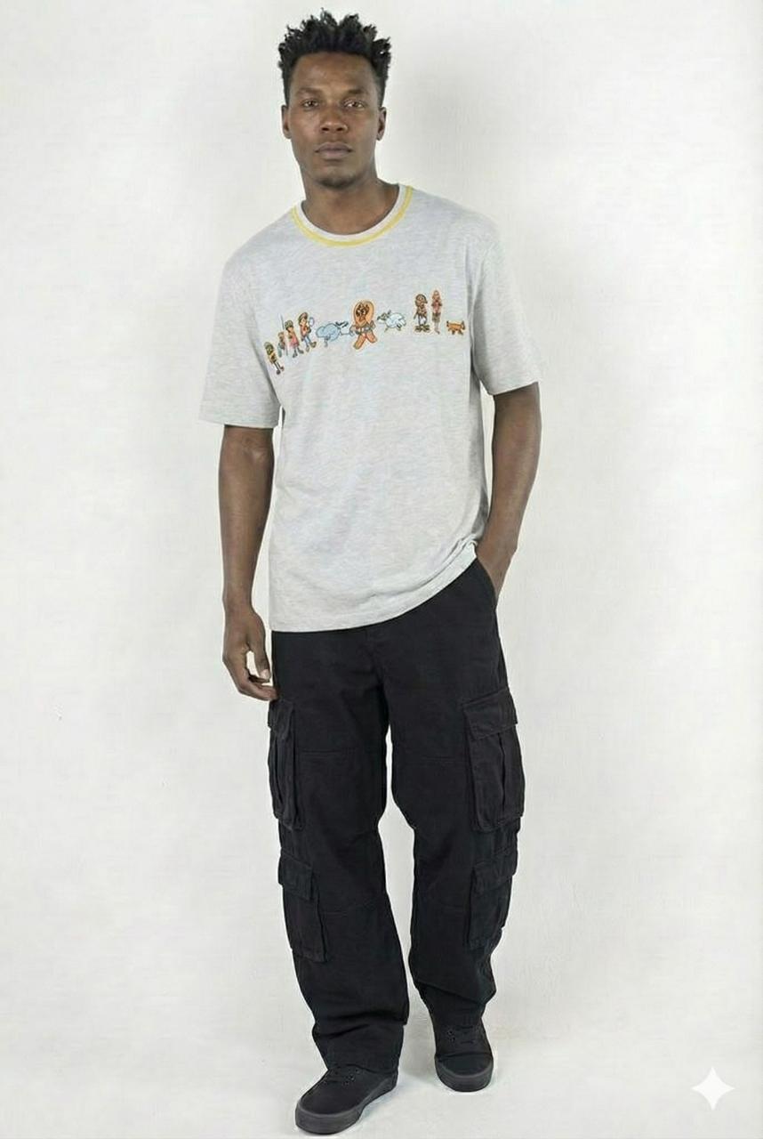 T-SHIRT DE MANGA CURTA E DECOTE REDONDO