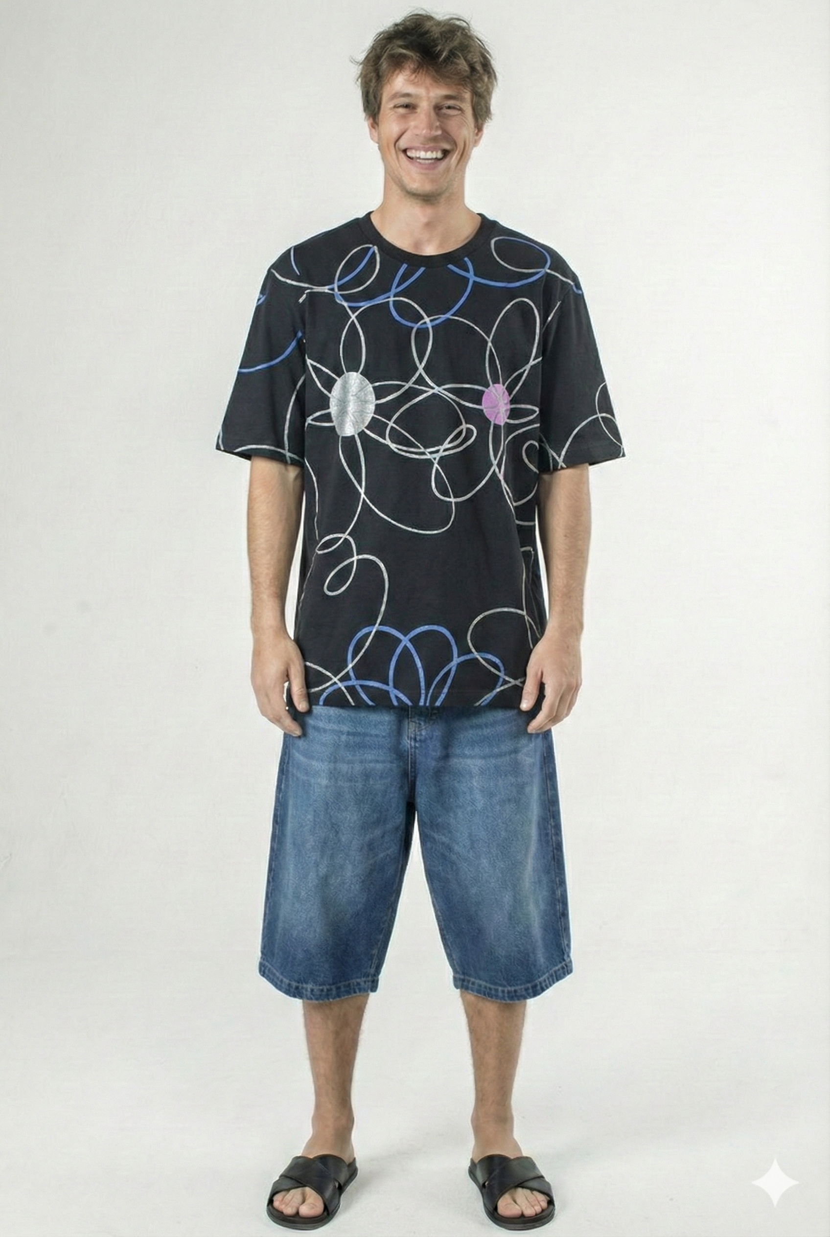 T-SHIRT DE MANGA CURTA E DECOTE REDONDO