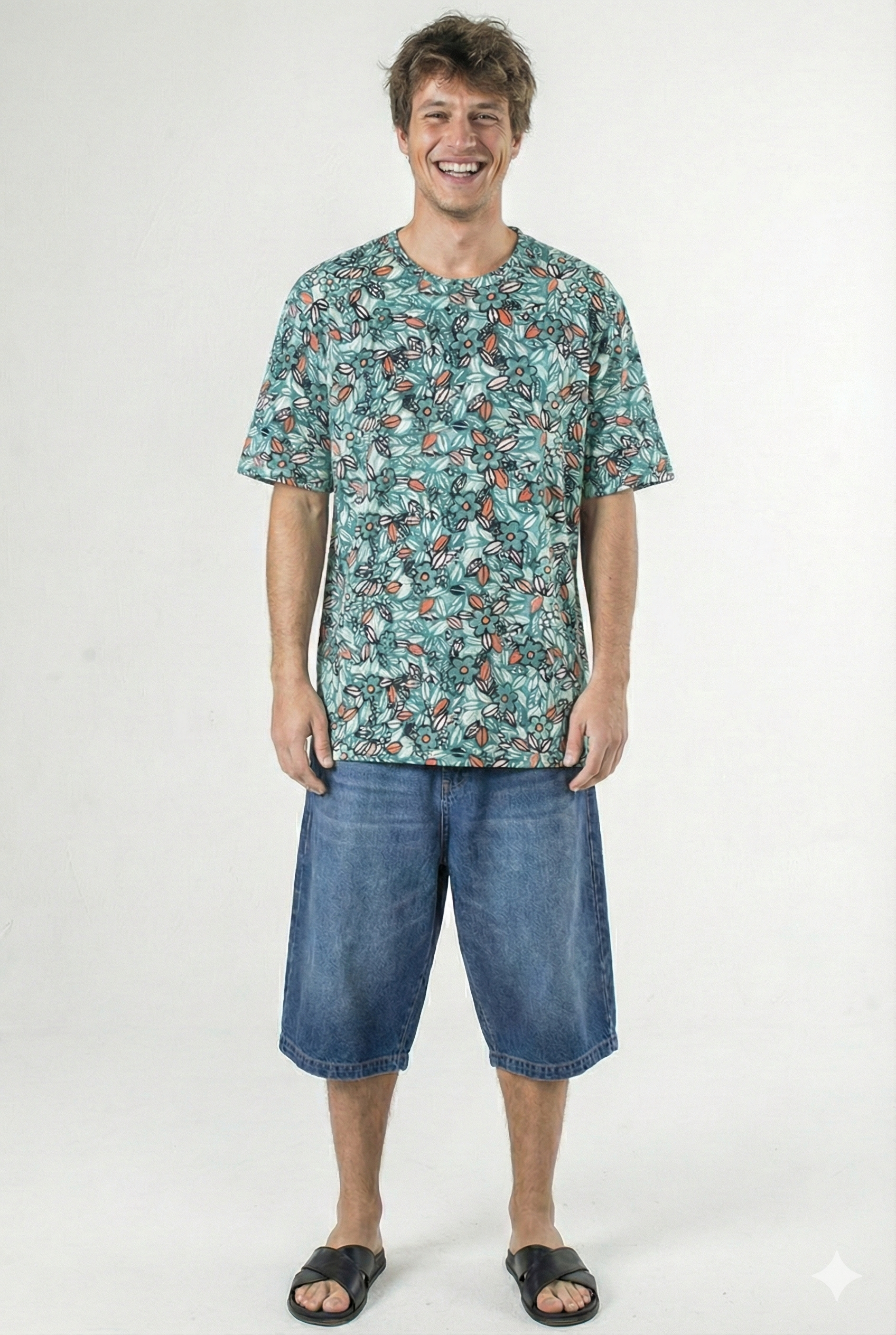 T-SHIRT DE MANGA CURTA E DECOTE REDONDO