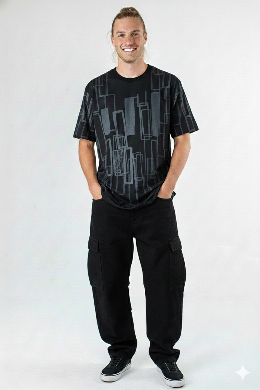 T-SHIRT DE MANGA CURTA E DECOTE REDONDO