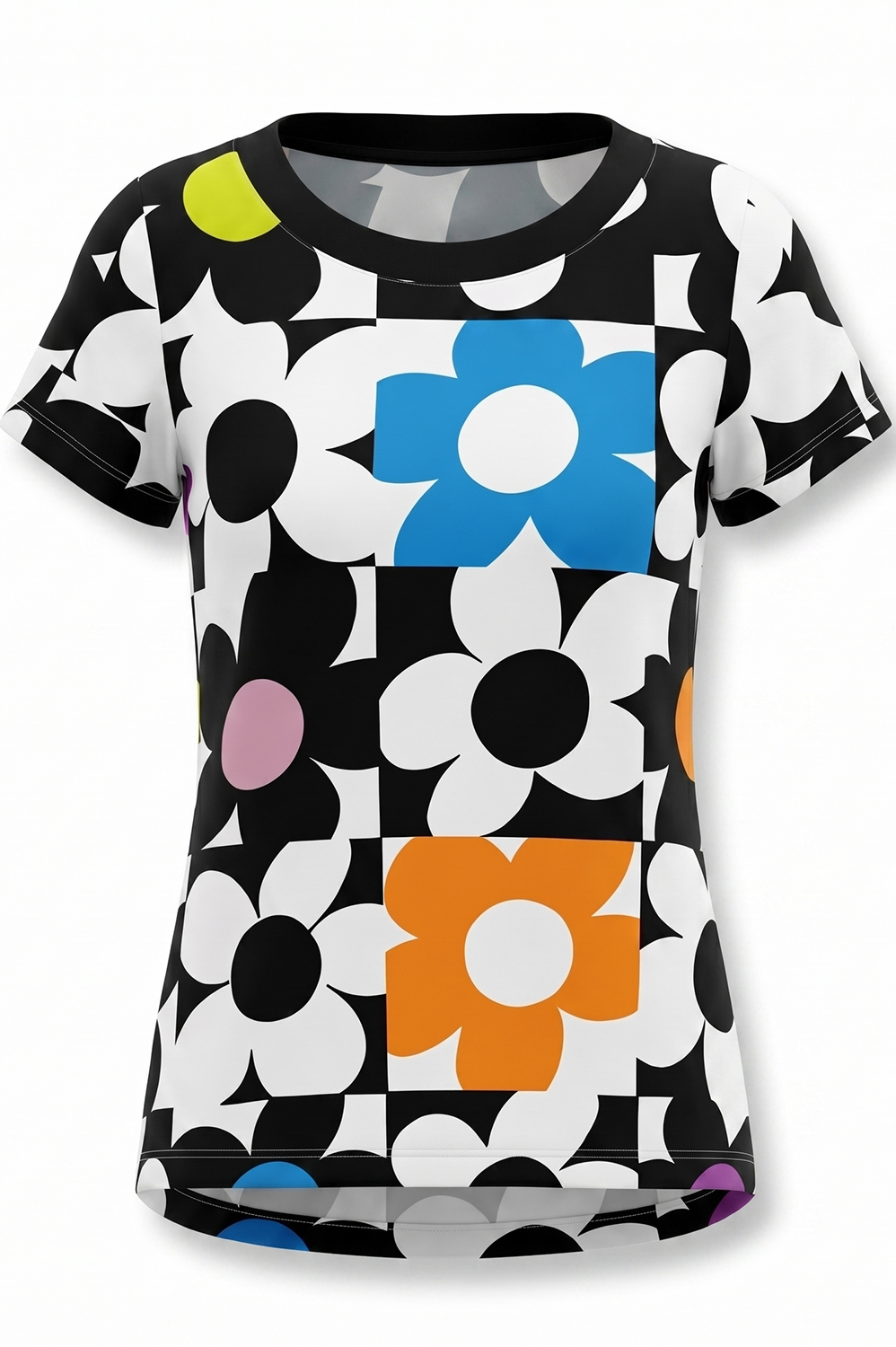 BLUSA MAIS CERTINHA COM MANGA CURTA E DECOTE REDONDO - Imagem 2