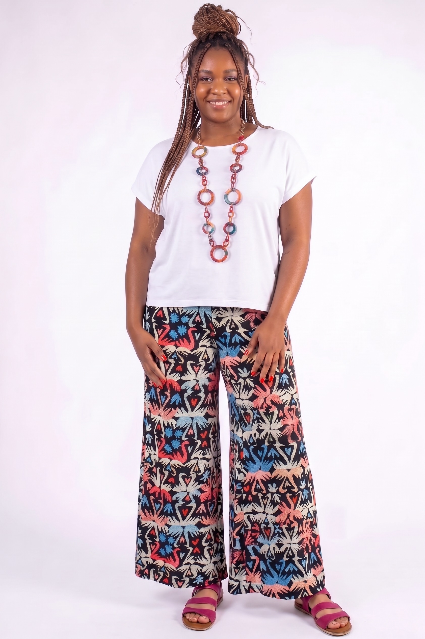 BLUSA PLUS SIZE SOLTINHA LEVEMENTE MULLET COM CAVA JAPONESA