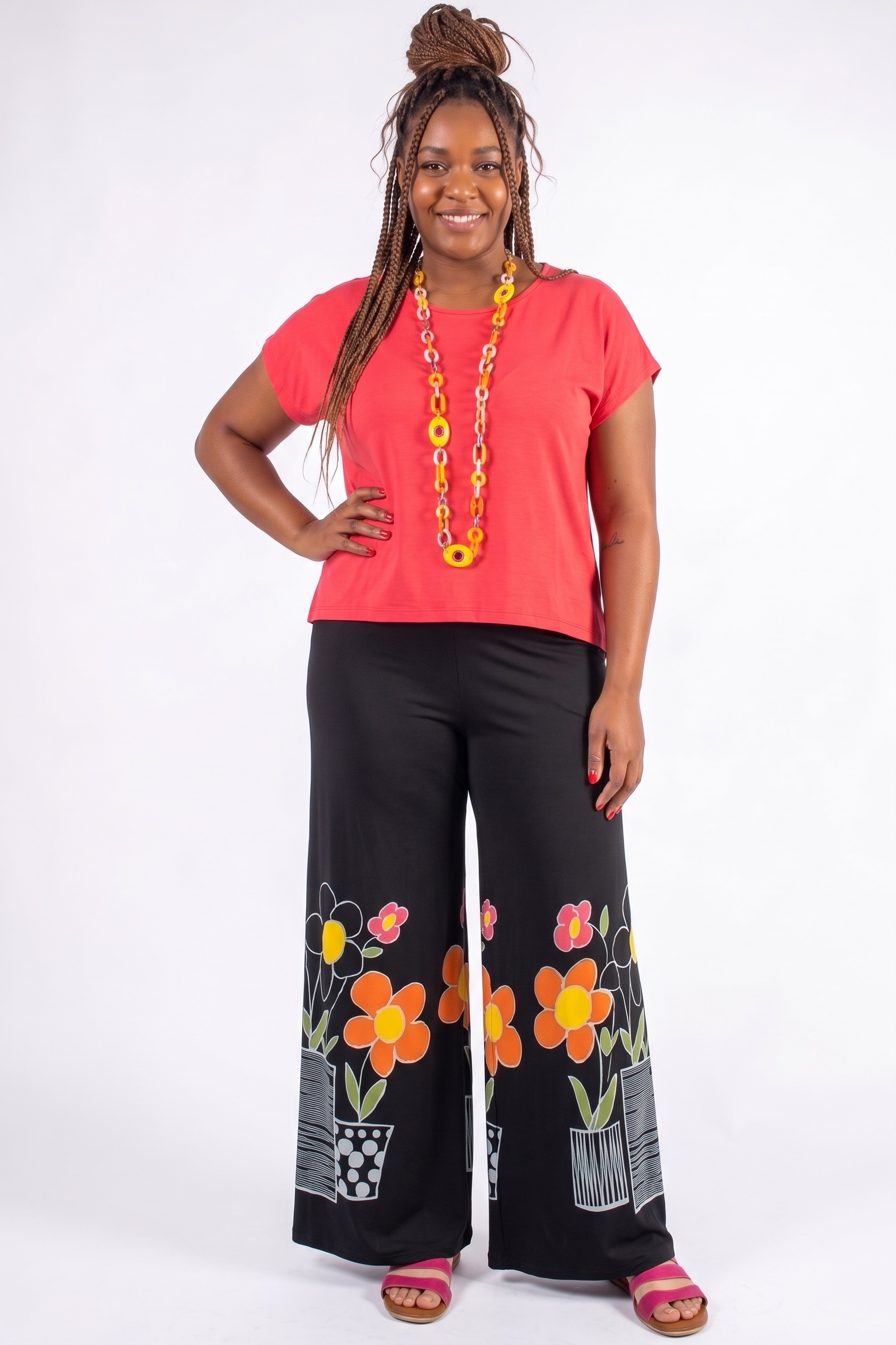 BLUSA PLUS SIZE SOLTINHA LEVEMENTE MULLET COM CAVA JAPONESA